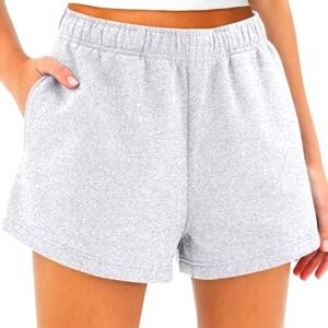 Automet Women's Sweat Shorts Gray Sz Sm Running Activewear Athleisure Comfort